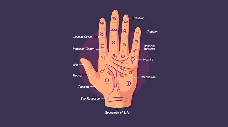 Psychic Gopala Krishna performing professional palmistry reading