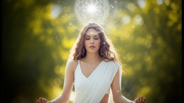 Psychic Gopala Krishna performing spiritual healing session